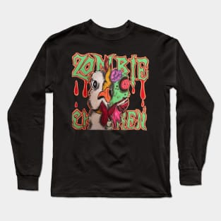 Zombie Chicken Long Sleeve T-Shirt